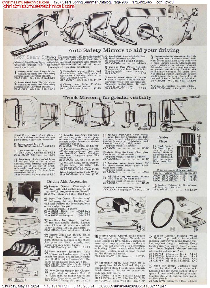 1967 Sears Spring Summer Catalog, Page 906