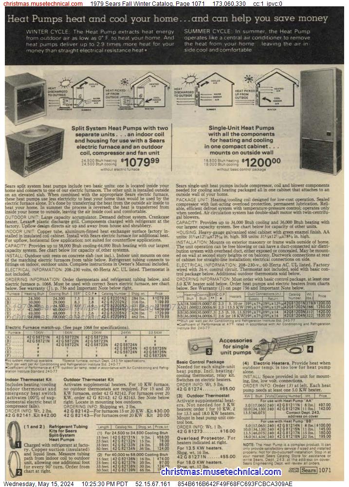 1979 Sears Fall Winter Catalog, Page 1071
