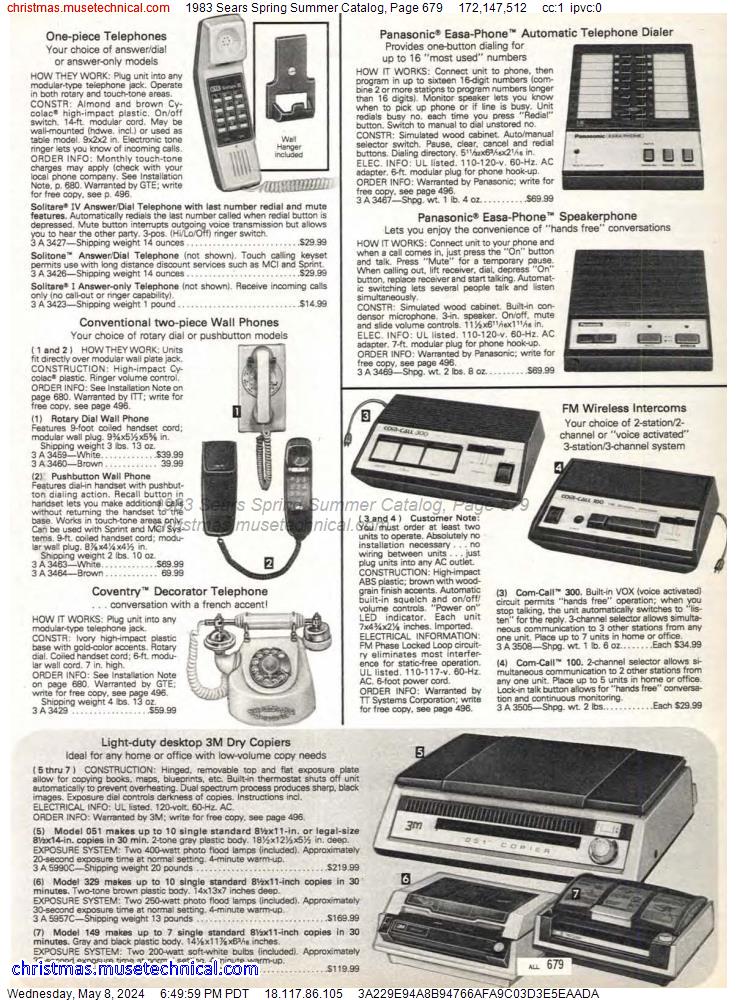 1983 Sears Spring Summer Catalog, Page 679