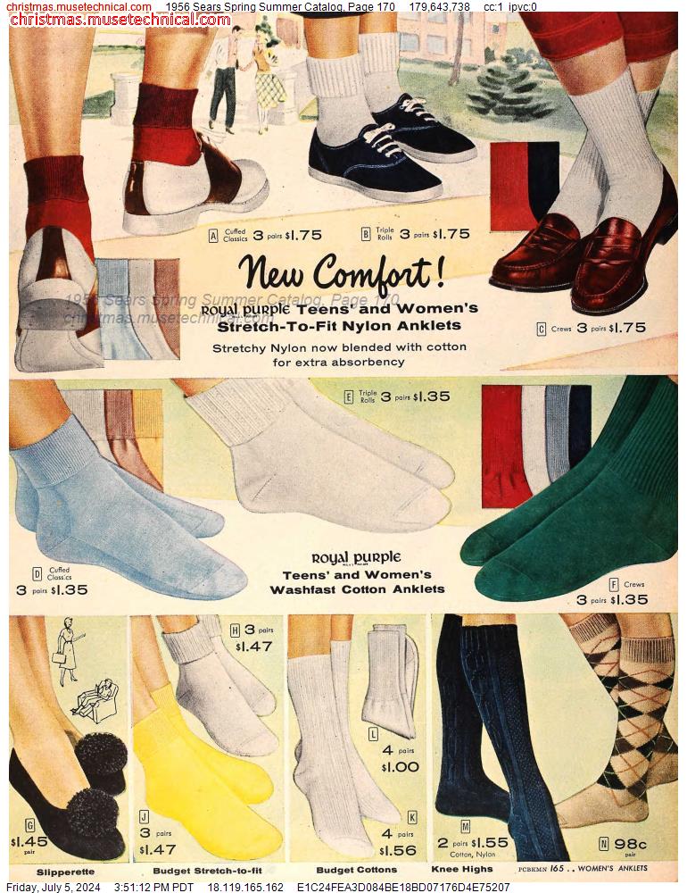 1956 Sears Spring Summer Catalog, Page 170