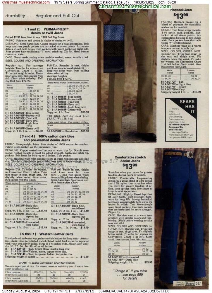 1979 Sears Spring Summer Catalog, Page 517