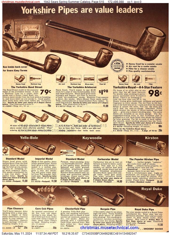 1942 Sears Spring Summer Catalog, Page 515