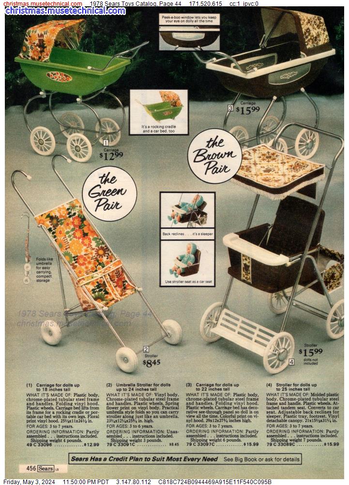1978 Sears Toys Catalog, Page 44