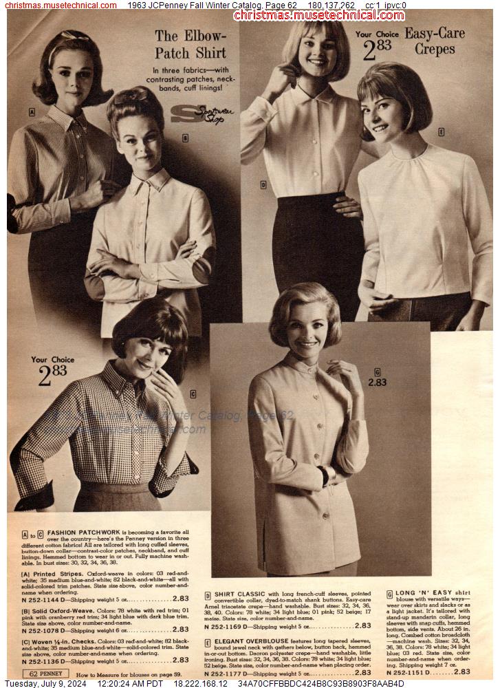 1963 JCPenney Fall Winter Catalog, Page 62