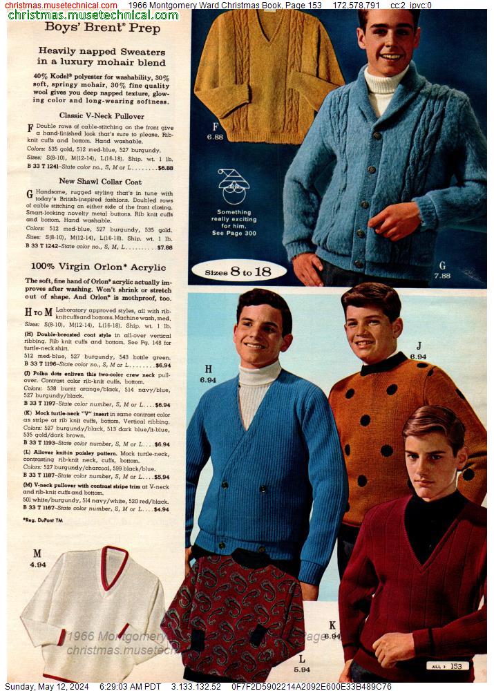 1966 Montgomery Ward Christmas Book, Page 153
