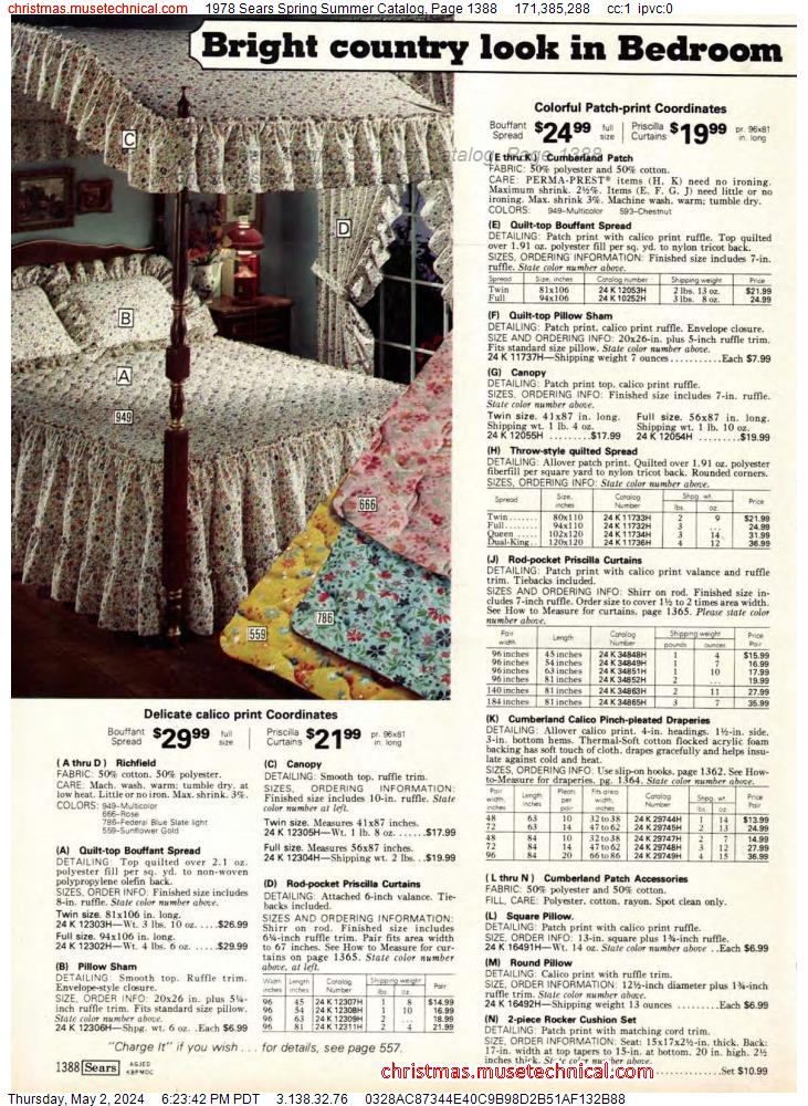 1978 Sears Spring Summer Catalog, Page 1388