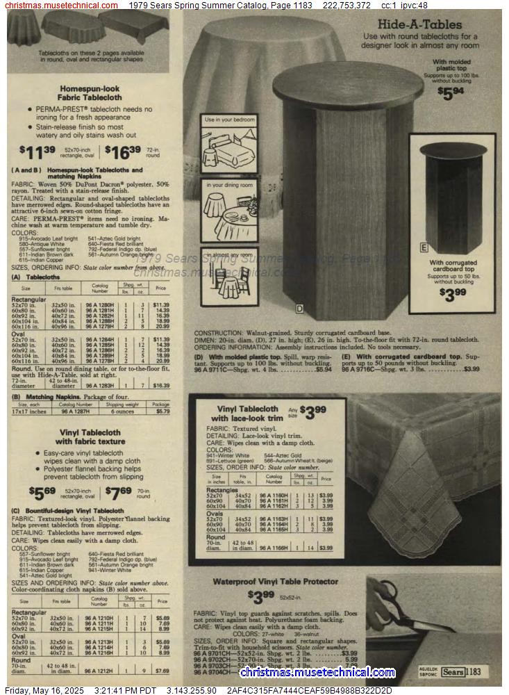 1979 Sears Spring Summer Catalog, Page 1183