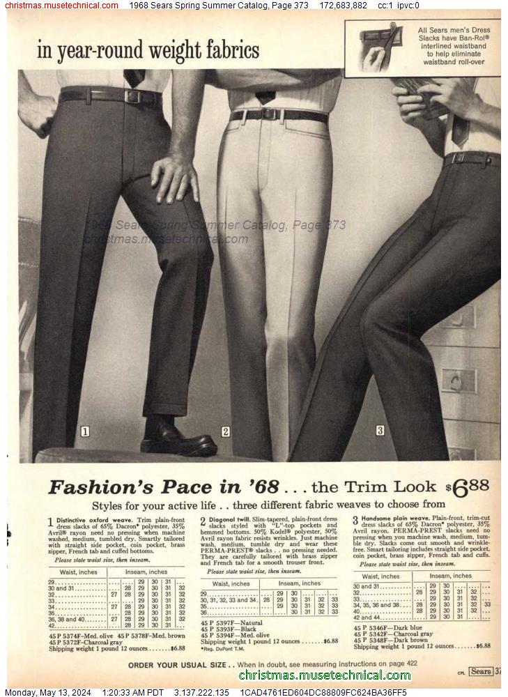 1968 Sears Spring Summer Catalog, Page 373