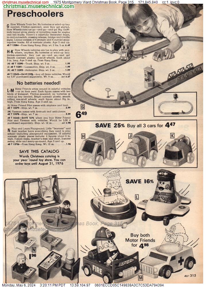 1975 Montgomery Ward Christmas Book, Page 315