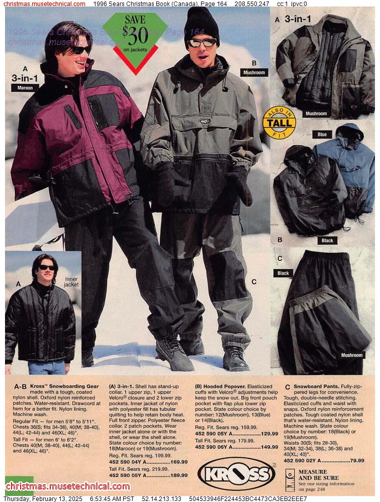 1996 Sears Christmas Book (Canada), Page 164