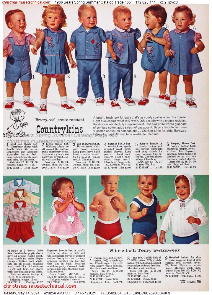 1966 Sears Spring Summer Catalog, Page 465