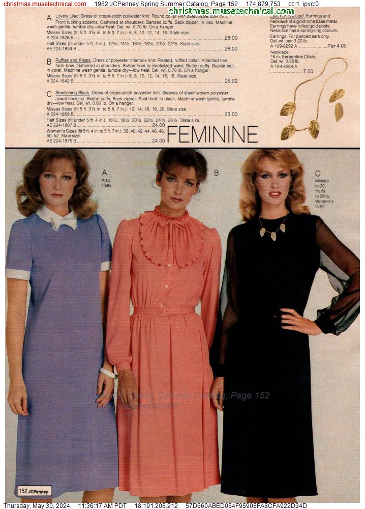 1982 JCPenney Spring Summer Catalog, Page 152
