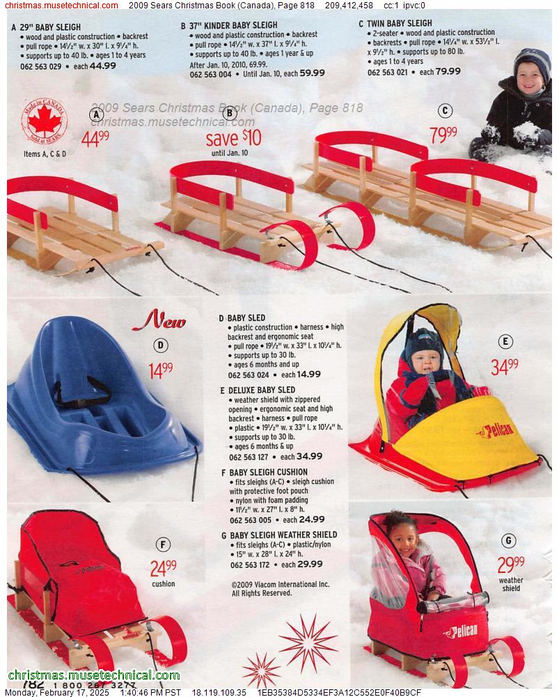 2009 Sears Christmas Book (Canada), Page 818