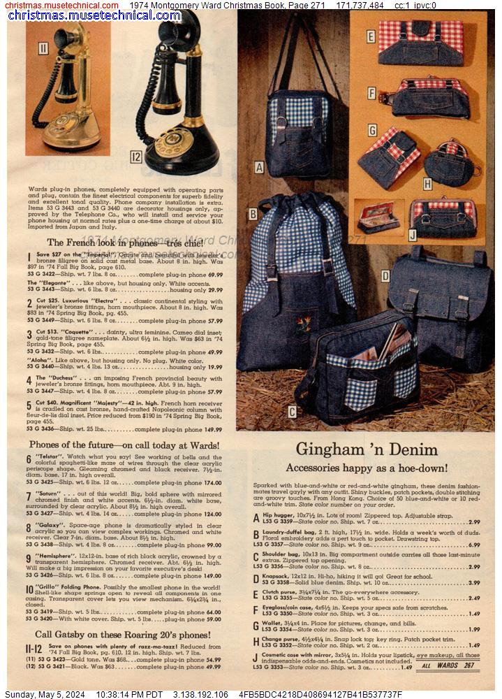 1974 Montgomery Ward Christmas Book, Page 271