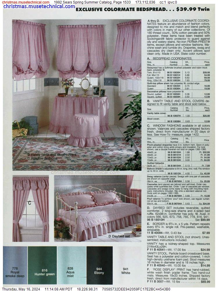 1992 Sears Spring Summer Catalog, Page 1533