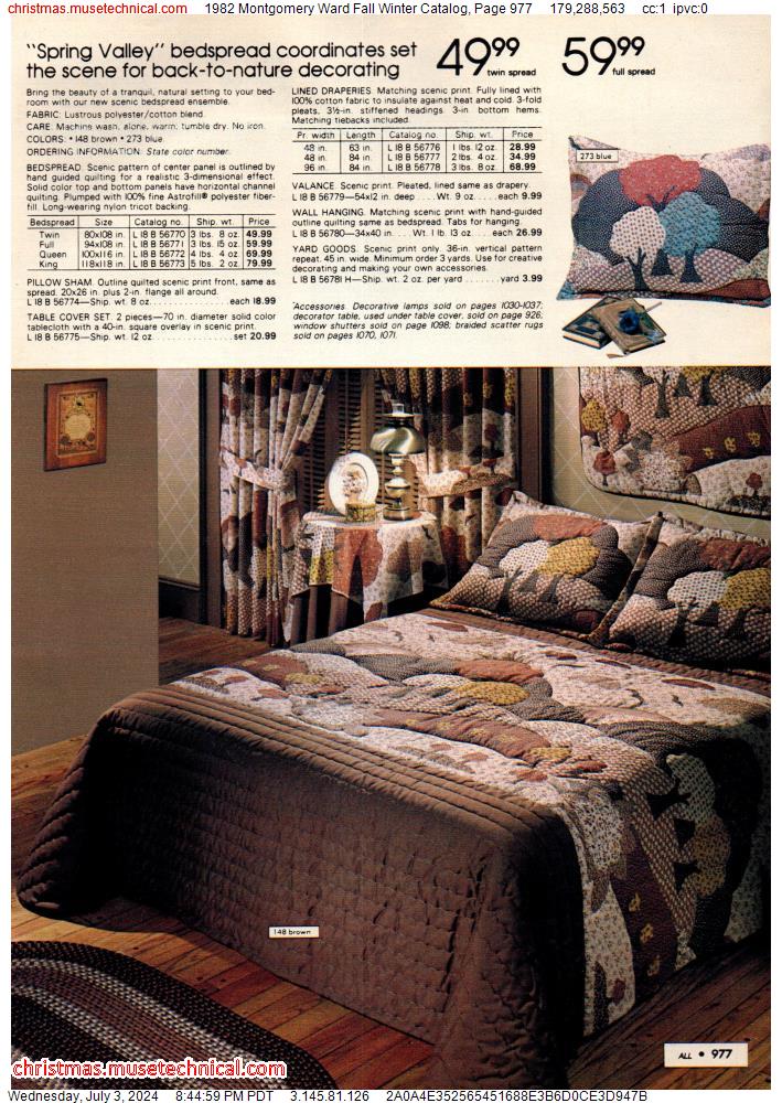 1982 Montgomery Ward Fall Winter Catalog, Page 977