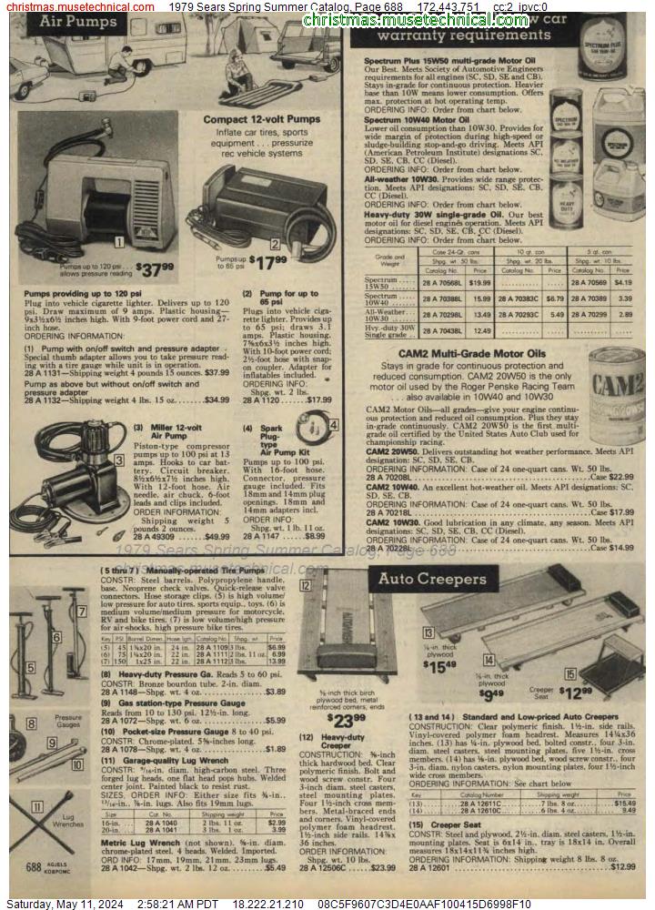1979 Sears Spring Summer Catalog, Page 688