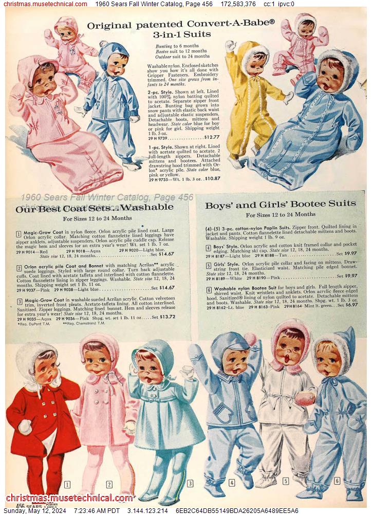 1960 Sears Fall Winter Catalog, Page 456