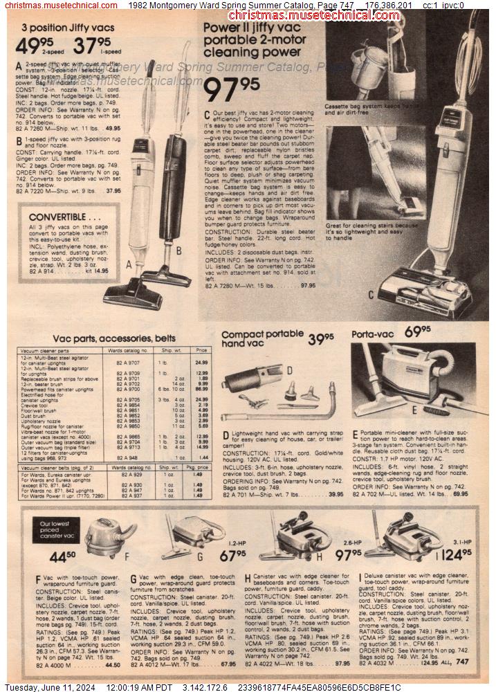 1982 Montgomery Ward Spring Summer Catalog, Page 747