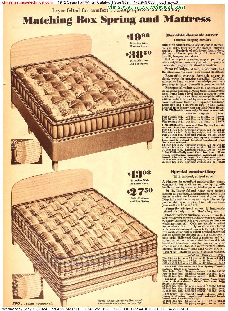 1942 Sears Fall Winter Catalog, Page 969