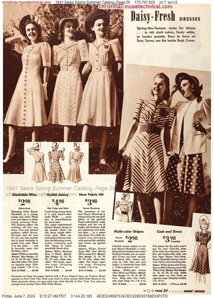 1941 Sears Spring Summer Catalog, Page 29
