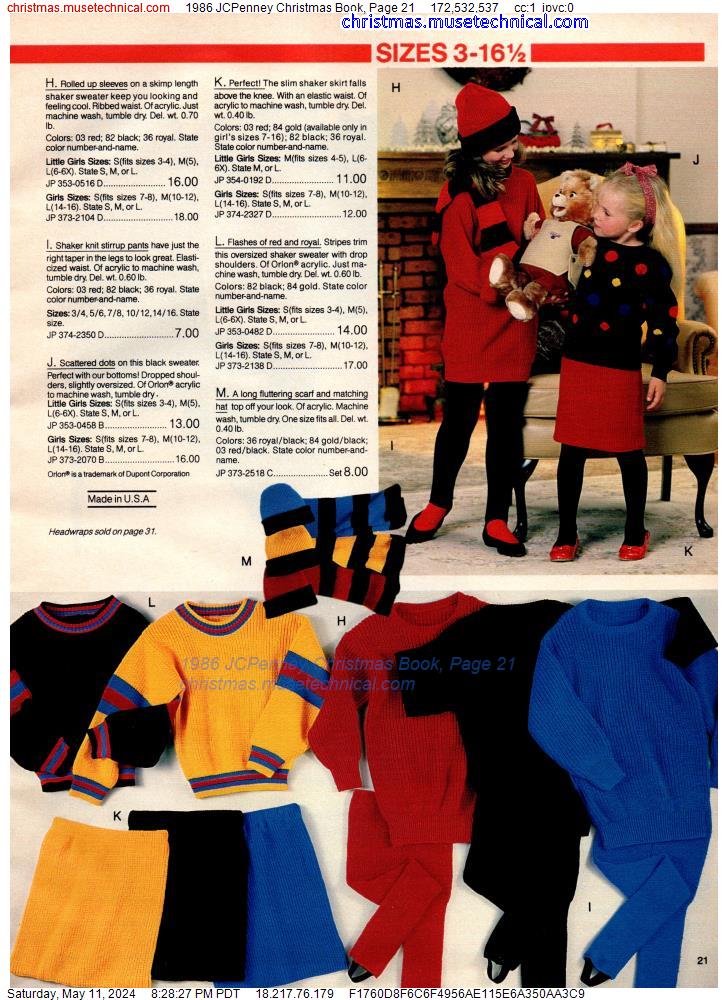1986 JCPenney Christmas Book, Page 21