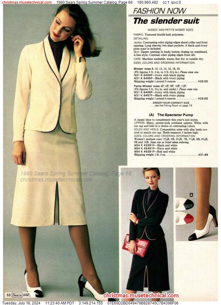 1980 Sears Spring Summer Catalog, Page 68