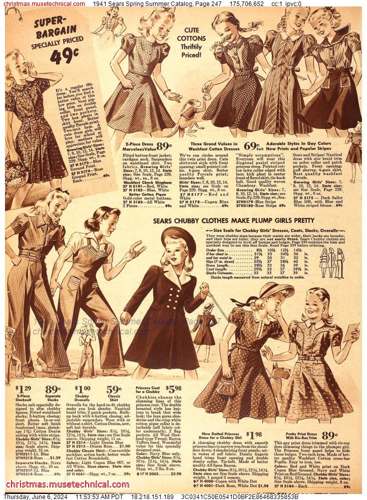 1941 Sears Spring Summer Catalog, Page 247