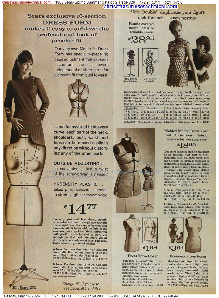 1968 Sears Spring Summer Catalog 2, Page 326