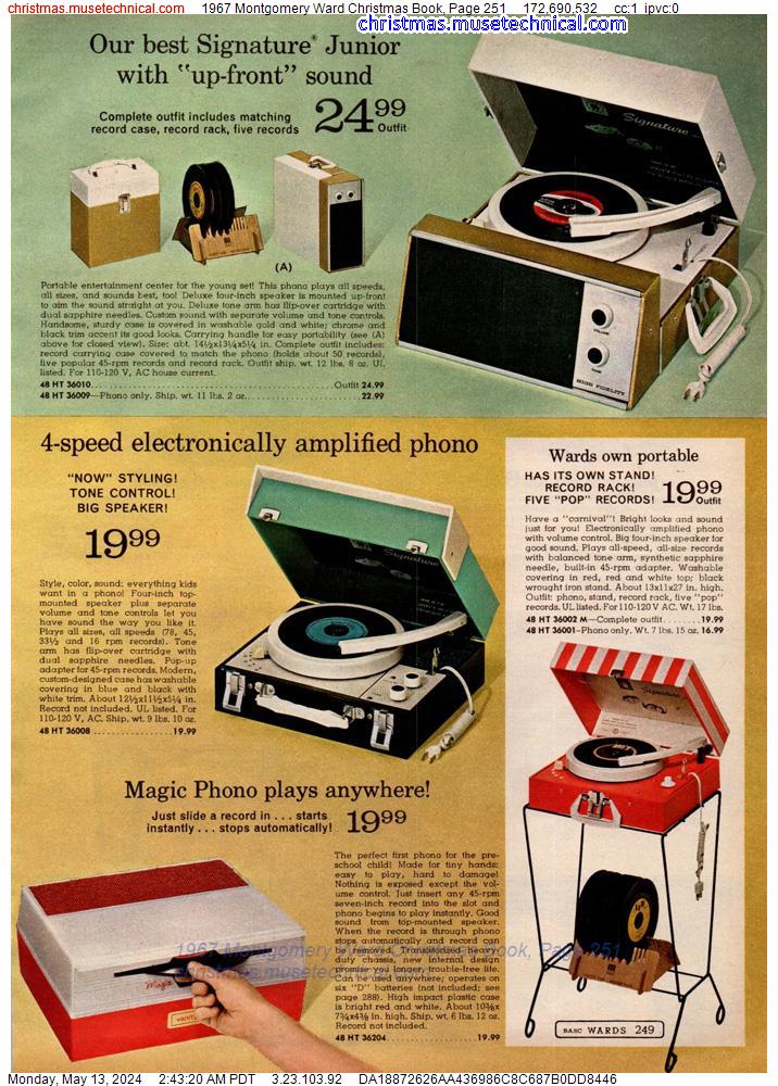 1967 Montgomery Ward Christmas Book, Page 251