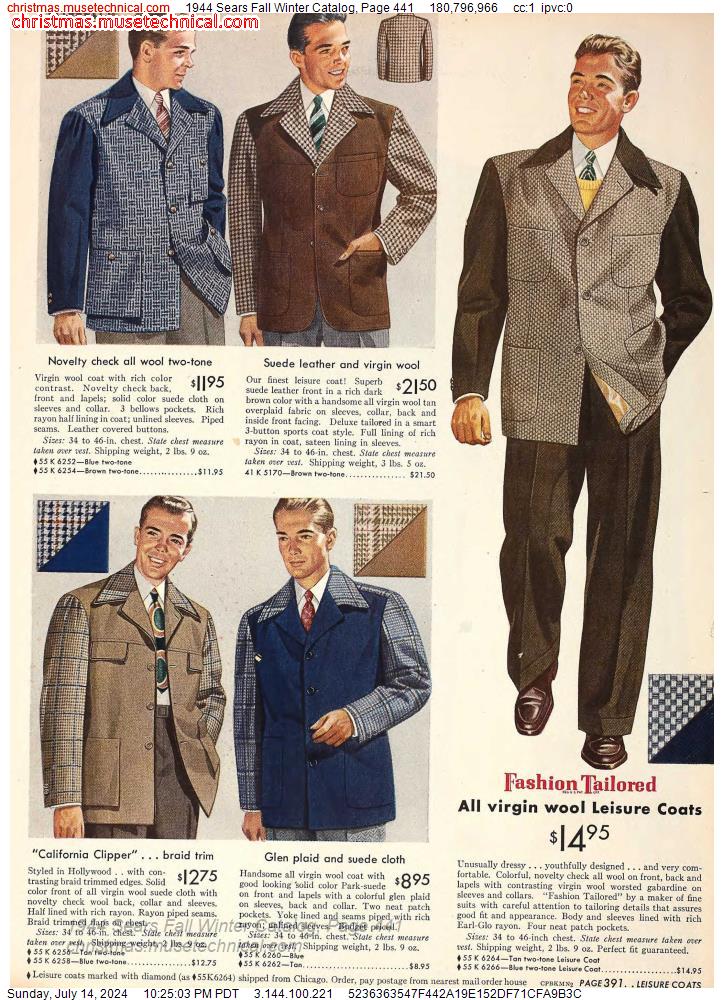 1944 Sears Fall Winter Catalog, Page 441