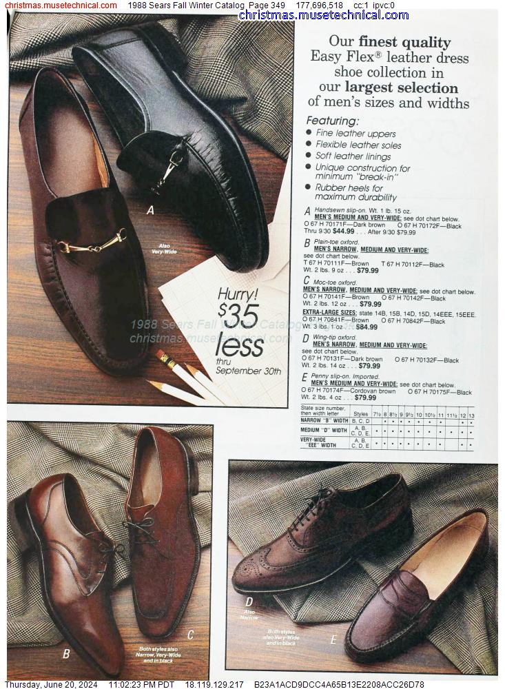 1988 Sears Fall Winter Catalog, Page 349