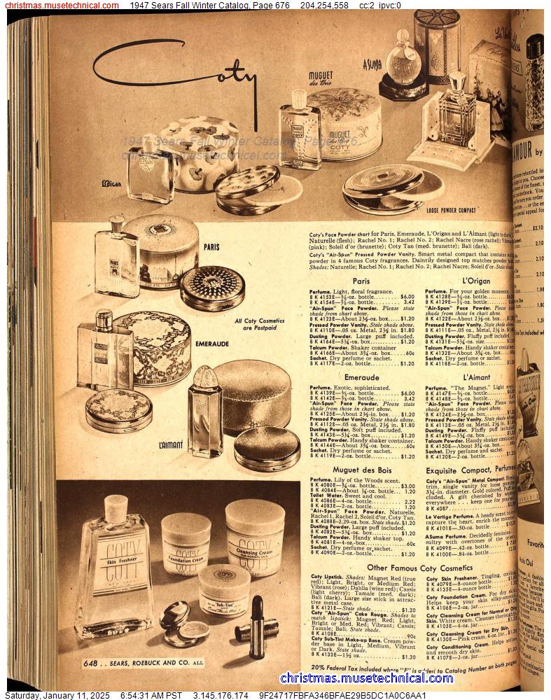 1947 Sears Fall Winter Catalog, Page 676