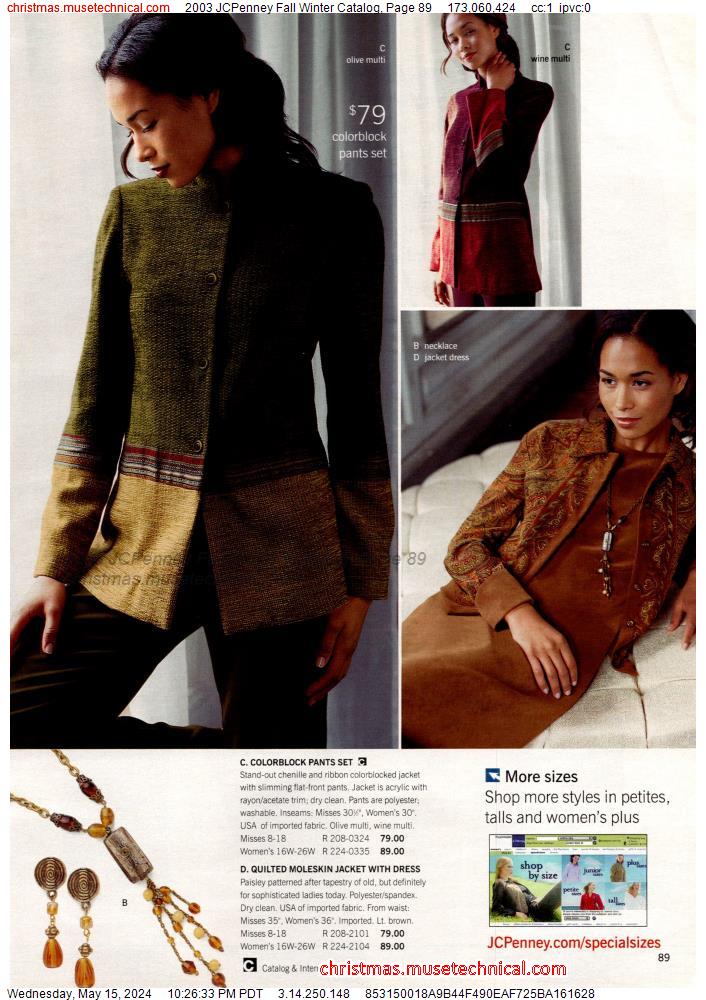2003 JCPenney Fall Winter Catalog, Page 89