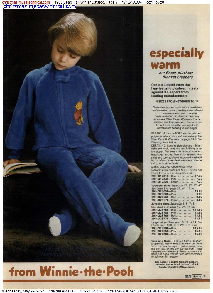 1980 Sears Fall Winter Catalog, Page 3