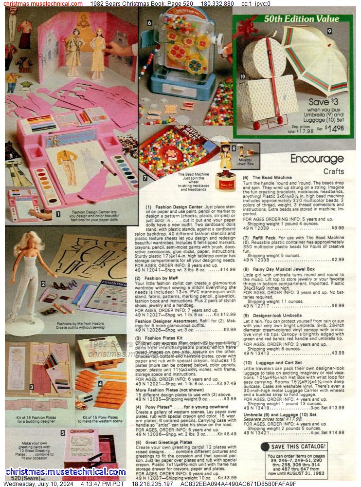 1982 Sears Christmas Book, Page 520