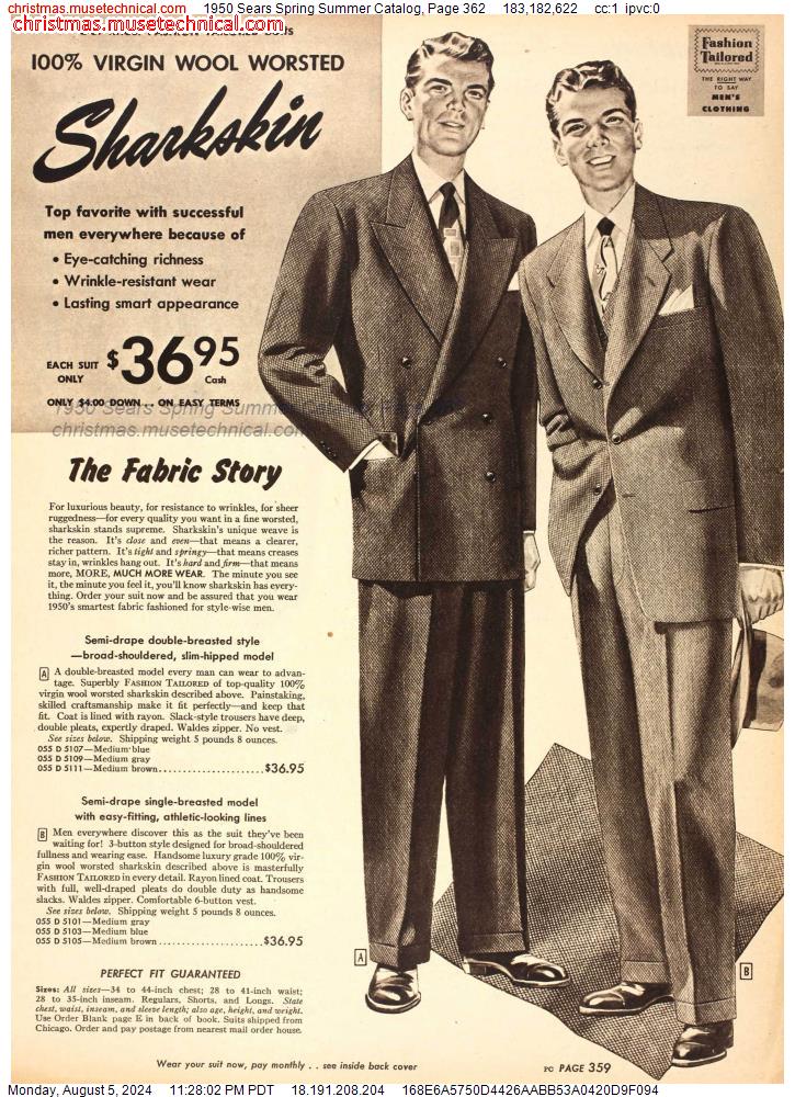 1950 Sears Spring Summer Catalog, Page 362 - Catalogs & Wishbooks