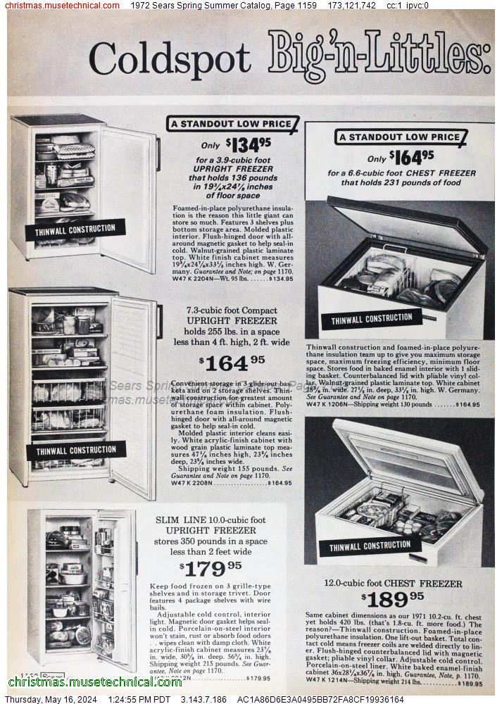 1972 Sears Spring Summer Catalog, Page 1159