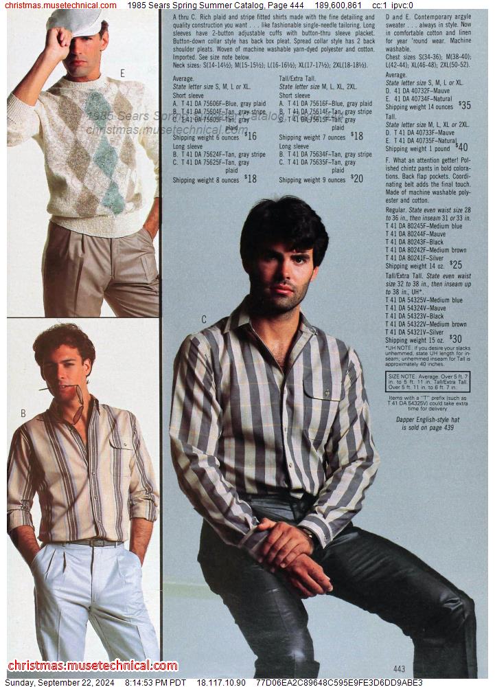 1985 Sears Spring Summer Catalog, Page 444 - Catalogs & Wishbooks