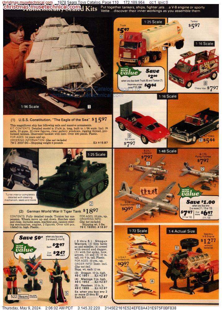 1978 Sears Toys Catalog, Page 110