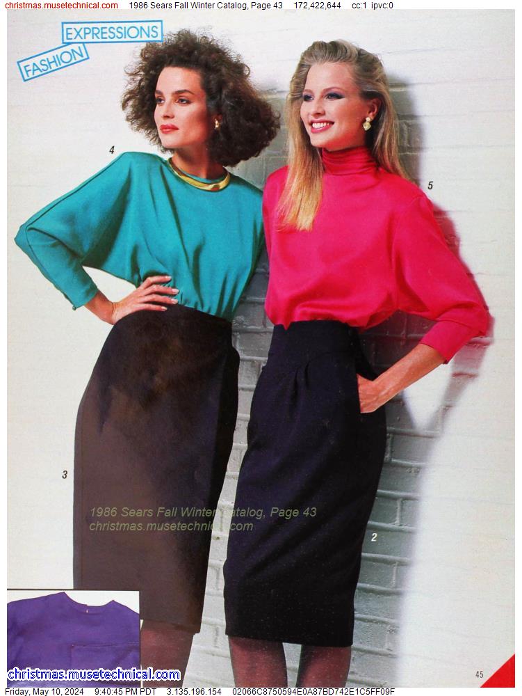 1986 Sears Fall Winter Catalog, Page 43