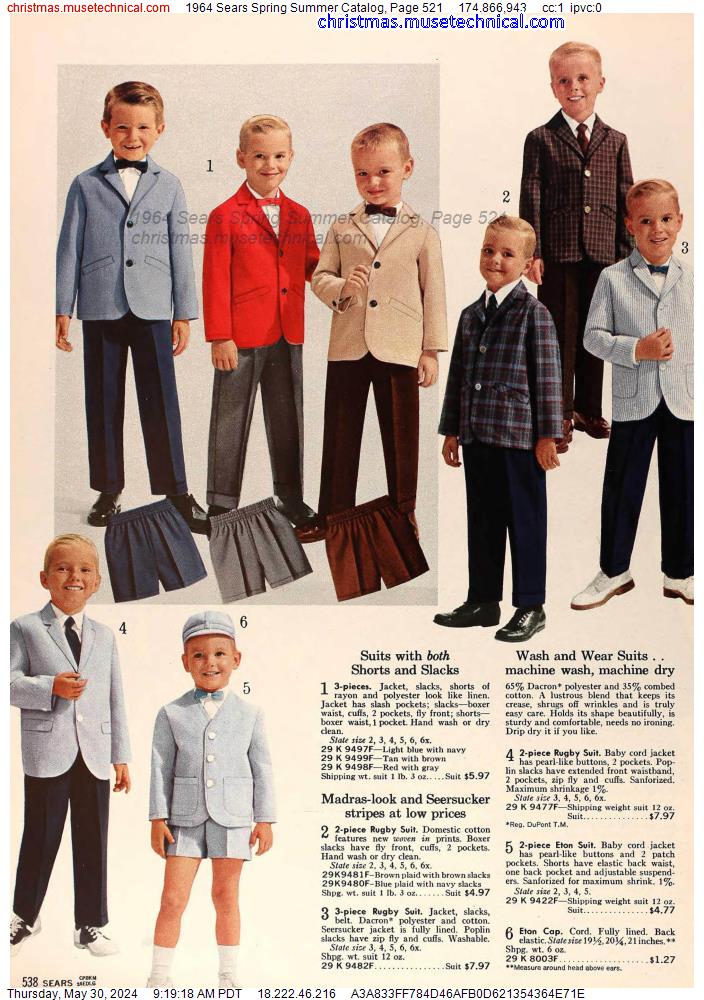1964 Sears Spring Summer Catalog, Page 521