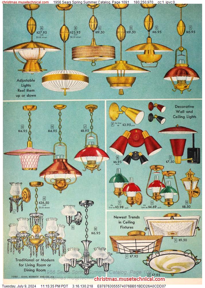 1956 Sears Spring Summer Catalog, Page 1091