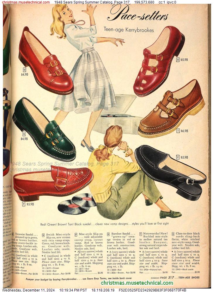 1948 Sears Spring Summer Catalog, Page 317