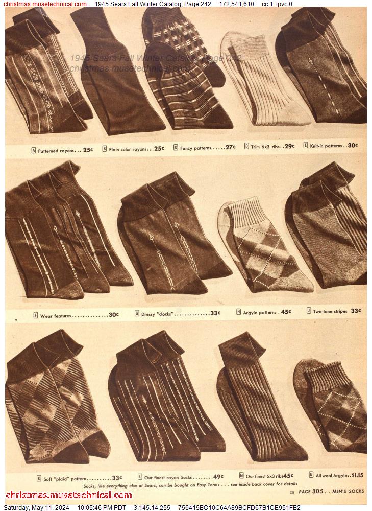 1945 Sears Fall Winter Catalog, Page 242