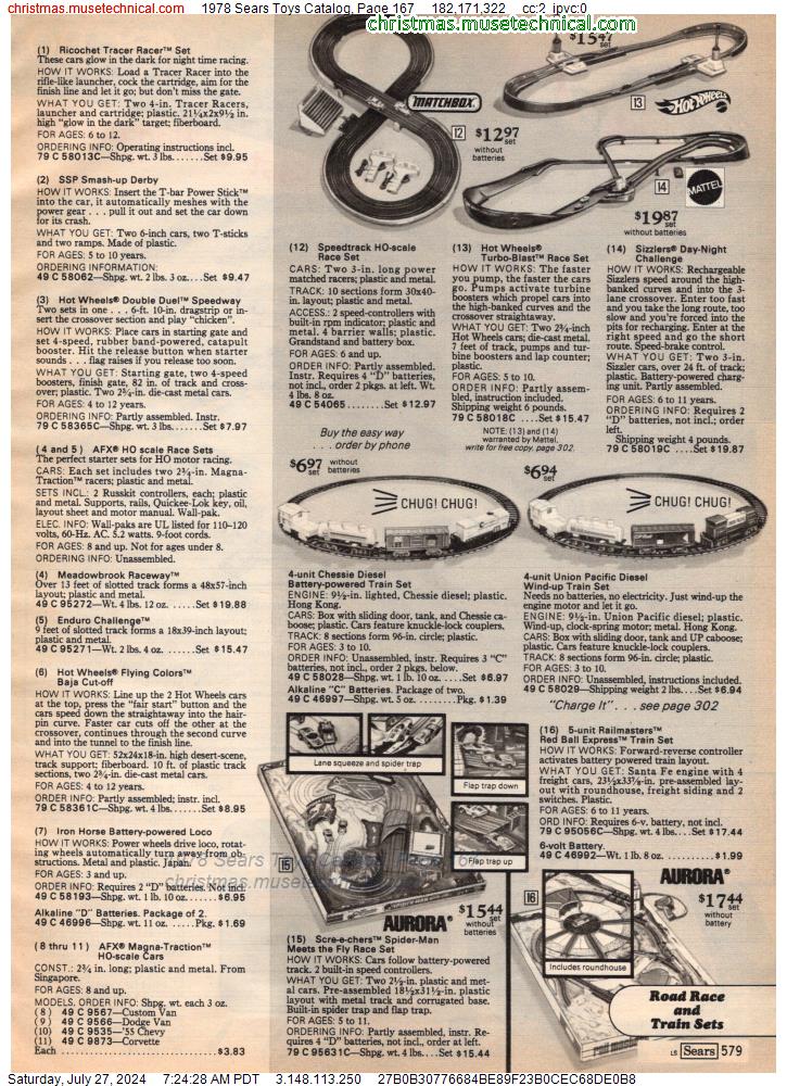 1978 Sears Toys Catalog, Page 167
