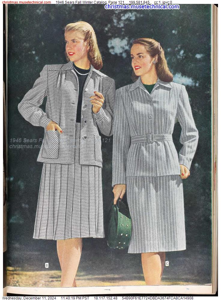 1946 Sears Fall Winter Catalog, Page 121