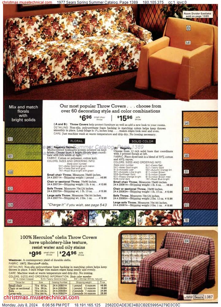 1977 Sears Spring Summer Catalog, Page 1389