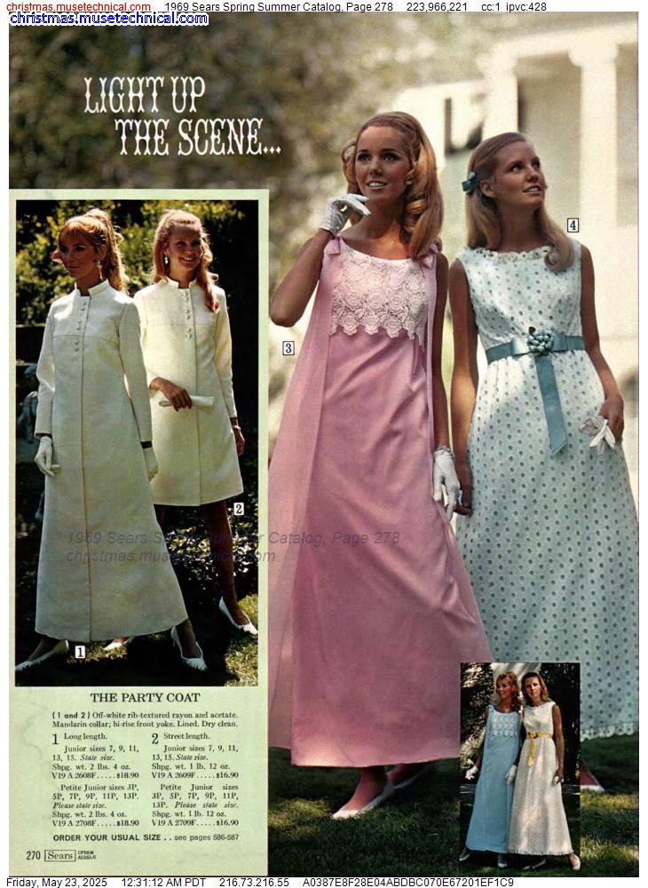 1969 Sears Spring Summer Catalog, Page 278