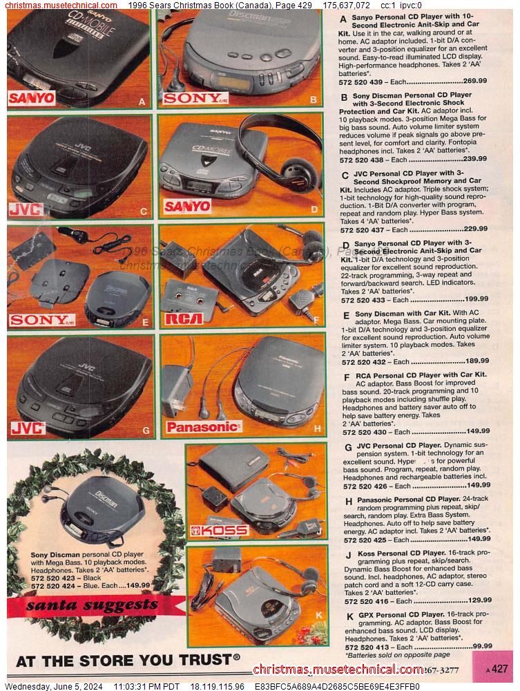 1996 Sears Christmas Book (Canada), Page 429